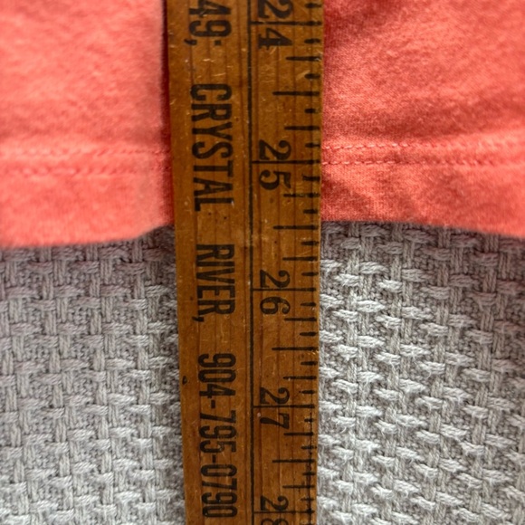 Harley Davidson Atlanta Georgia Coral Striped Tank Top XL Made USA Angel Wings - Picture 7 of 7